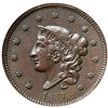 Image 2 : 1837 N-15 R3 Plain Hair Cord, Medium Letters, NGC graded MS63 Brown