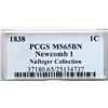 Image 4 : 1838 N-1 R1 PCGS graded MS65 Brown