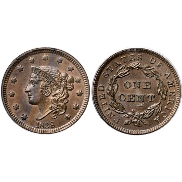 1838 N-1 R1 PCGS graded MS63 Brown