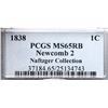 Image 4 : 1838 N-2 R1 PCGS graded MS65 Red & Brown