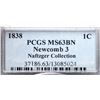 Image 4 : 1838 N-3 R1 PCGS graded MS63 Brown