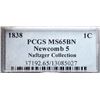 Image 4 : 1838 N-5 R1 PCGS graded MS65 Brown