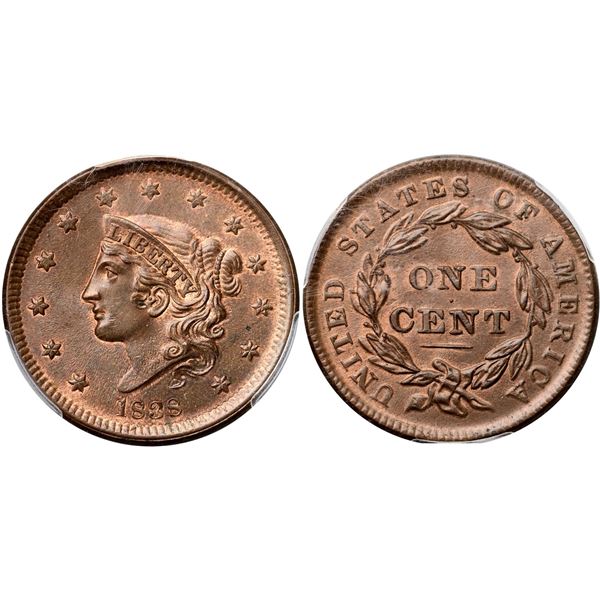 1838 N-7 R1 PCGS graded MS65+ Brown