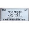 Image 4 : 1838 N-8 R1 PCGS graded MS64 Brown