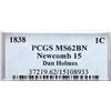 Image 4 : 1838 N-15 R5- PCGS graded MS62 Brown