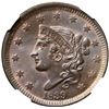 Image 2 : 1839 N-3 R1 Head of 1838, NGC graded MS64+ Brown, CAC Approved