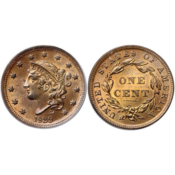 1839 N-4 R1 Silly Head, PCGS graded MS64 Brown