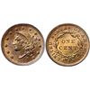 Image 1 : 1839 N-4 R1 Silly Head, PCGS graded MS64 Brown