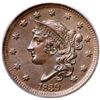 Image 2 : 1839 N-9 R2 Silly Head, PCGS graded MS64 Brown