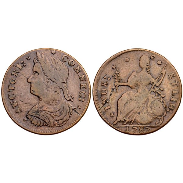 1787 Miller 33.15-r.1 R-2 Connecticut VF25