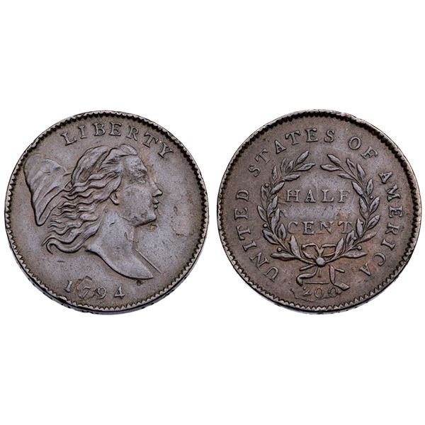 1794 C-1a R-3 Large Edge Letters VF30