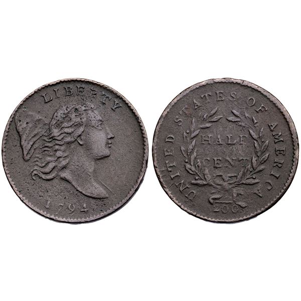 1794 C-1b R-6 Small Edge Letters VG10