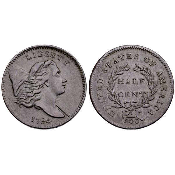 1794 C-2a R-2+ Small Edge Letters VF30