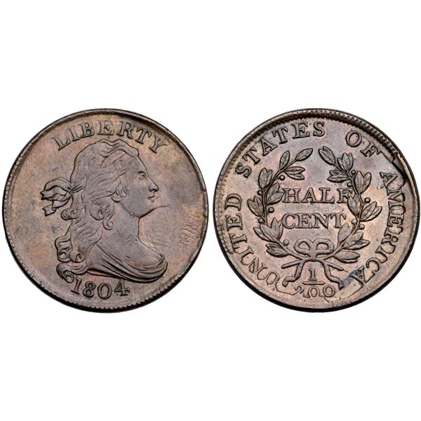 1804 C-6 R-2 Spiked Chin AU58