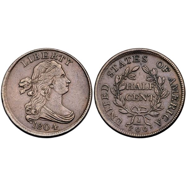 1804 C-11 R-3 Plain 4 Stems VF35