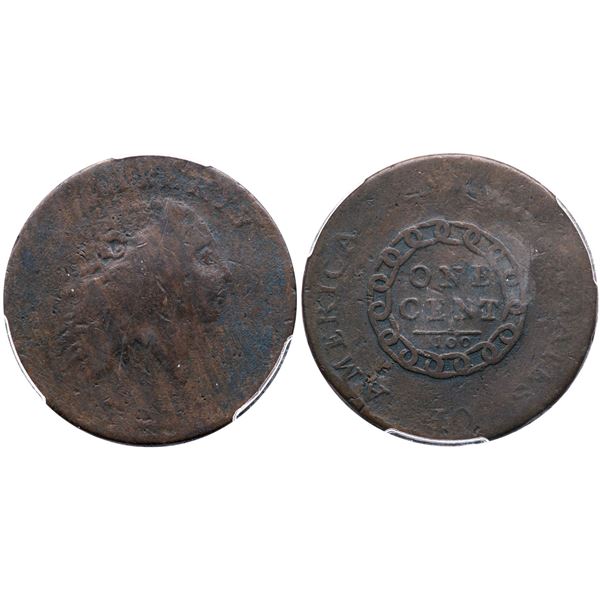 1793 S-2 R-4+ AMERICA PCGS G6