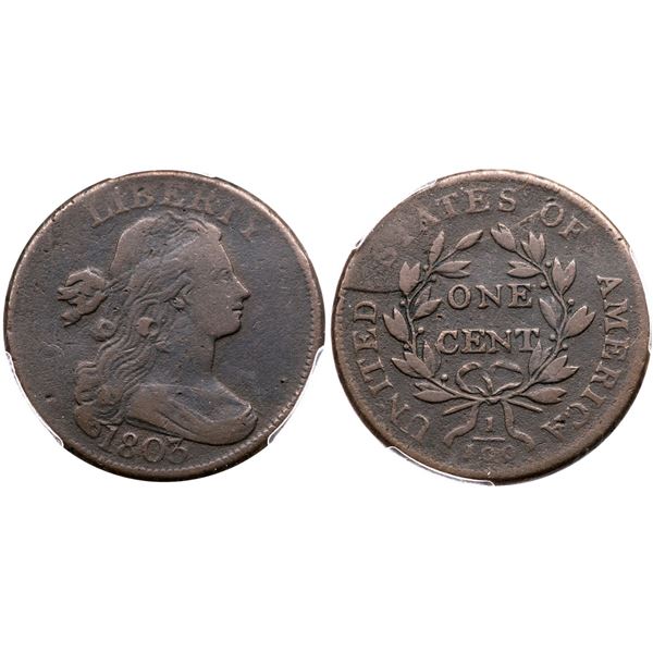 1803 S-264 R-4+ Large Date Small Fraction PCGS VG10