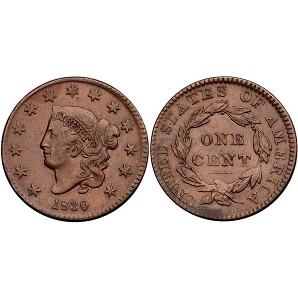 1830 N-6 R-4 Small Letters Reverse VF20