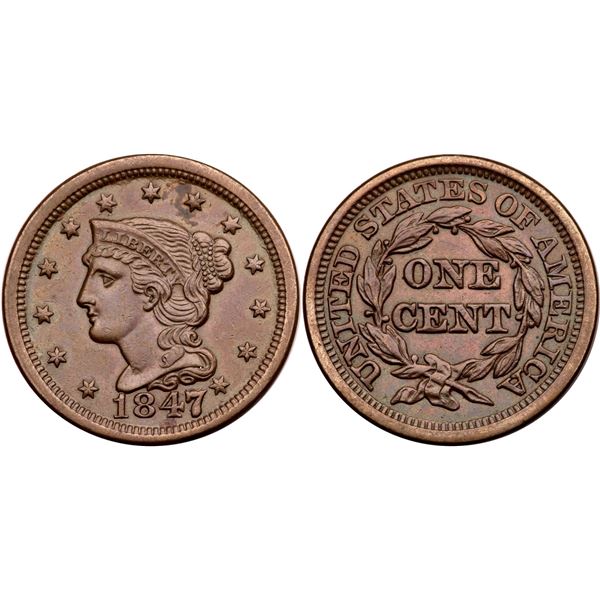 1847/7 N-2 R-2+ Lg 7 over Sm 7 XF40