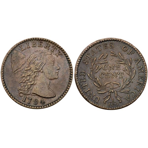 1794 S-67 R-3 Head of 1795 VF30+