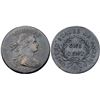 Image 1 : 1796 S-92 R-3 Draped Bust F15+