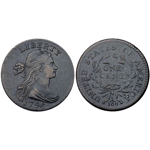 1796 S-110 R-3 Draped Bust VF20