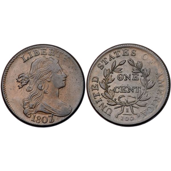 1807/6 S-273 R1 Overdate Large 7 over 6 EF40