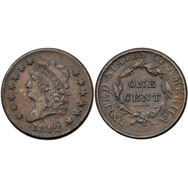 1812 S-290 R1 Small Date F15+