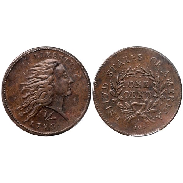 1793 S-11c R-3- Lettered Edge PCGS XF Detail (Repaired)