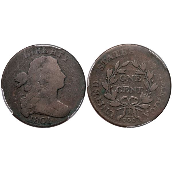 1801 NC-3 R-6+ 1/000 PCGS G Details (Graffiti)