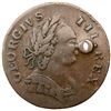 Image 2 : 1787 Vlack 21-II-87D R-4 Machin's Mills Halfpenny VF25 but Holed