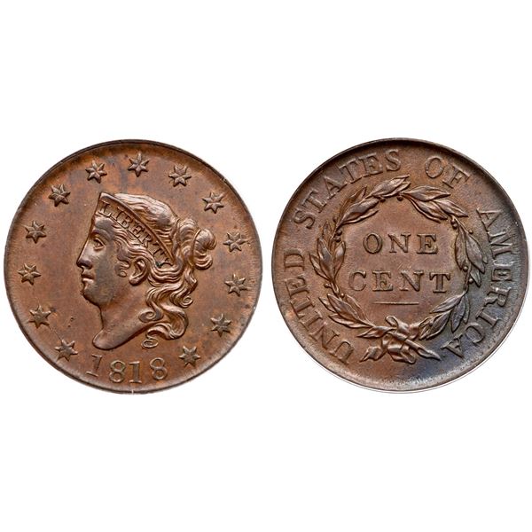 1818 N-5 R-3 ANACS AU50