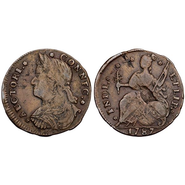 1787 Miller 43.1-Y R-2 CONNFC Connecticut VF30