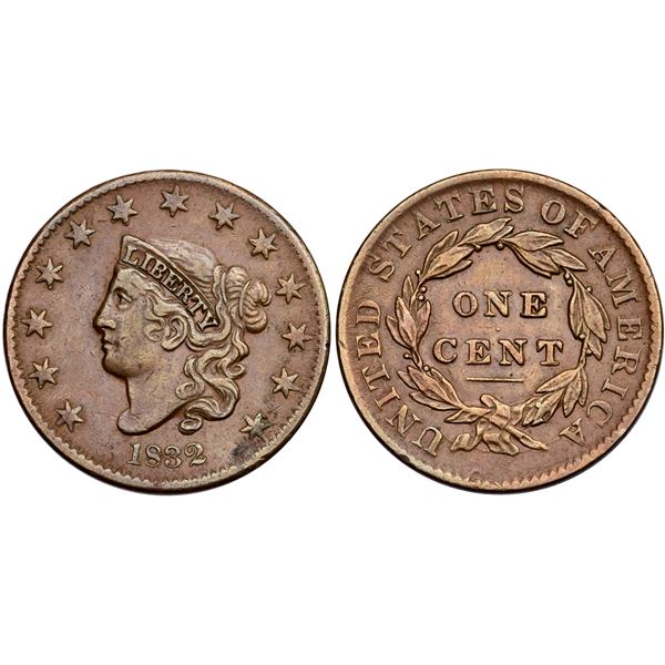 1832 N-1 R-2 Small Letters Reverse VF30