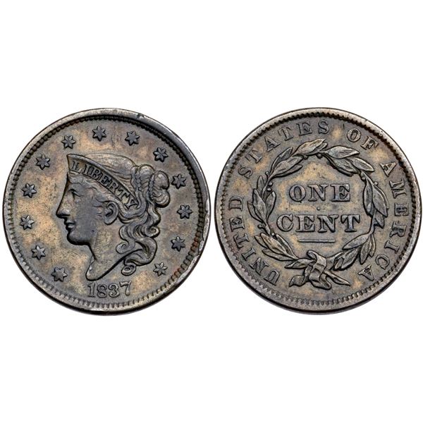 1837 N-9 R-1 Beaded Hair Cord VF20