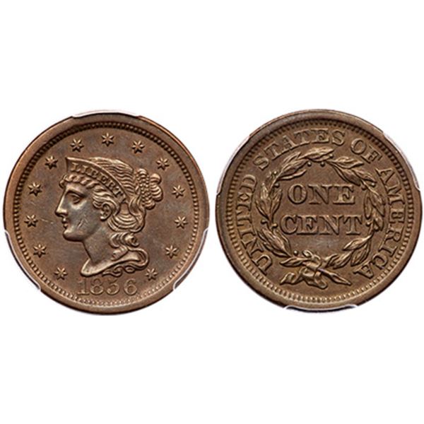 1856 N-12 R-1 PCGS AU55