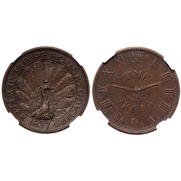 (1900-06) HTT, HT-M21 R-2 C.D. Peacock Chicago IL NGC MS63BN