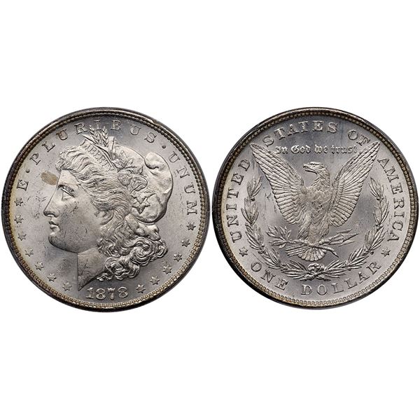 1878 8 TF Morgan Silver Dollar PCGS MS63