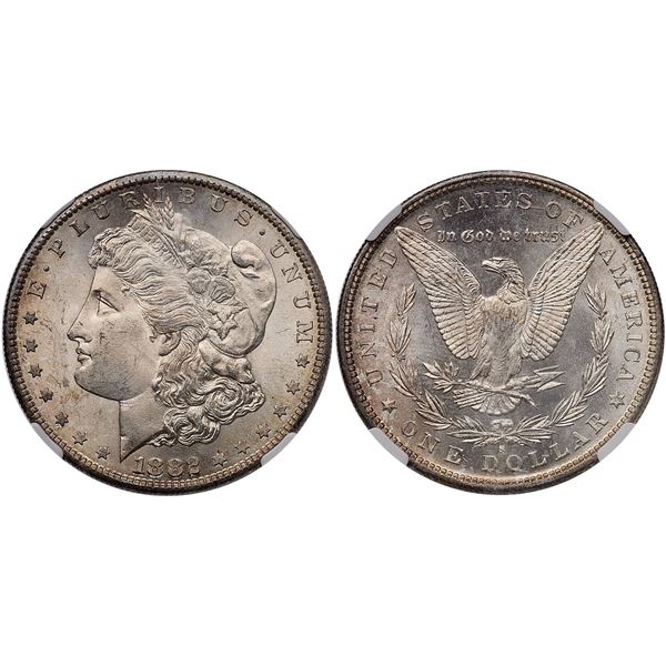 1882 Morgan Silver Dollar NGC MS65