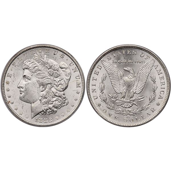 1882-CC Morgan Silver Dollar ICG MS63