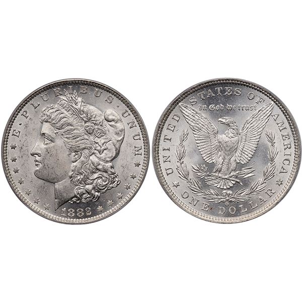 1882-O Morgan Silver Dollar ICG MS65