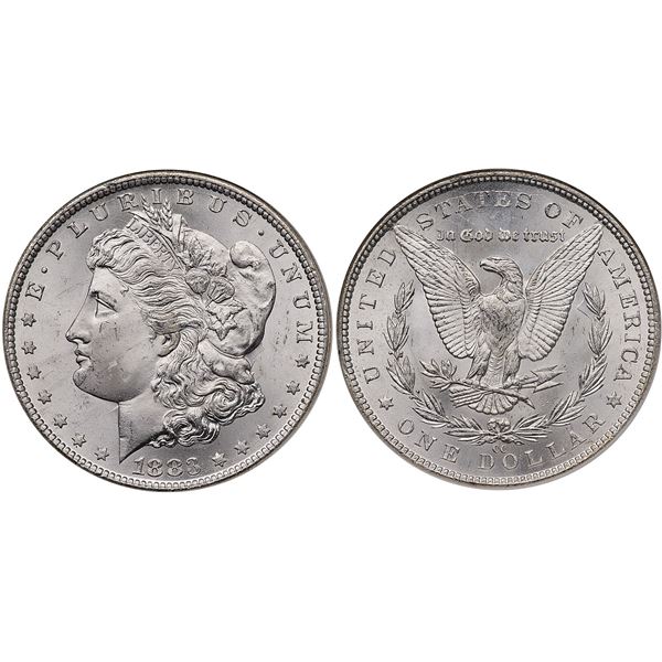 1883-CC Morgan Silver Dollar NGC MS65