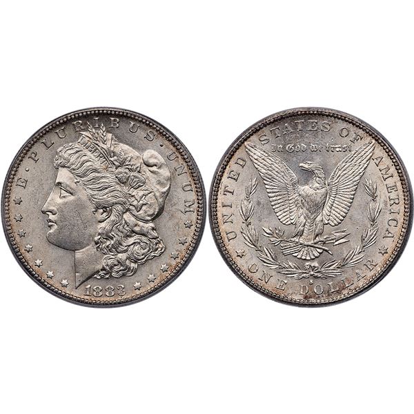 1883-S VAM-3 Morgan Silver Dollar ICG MS60