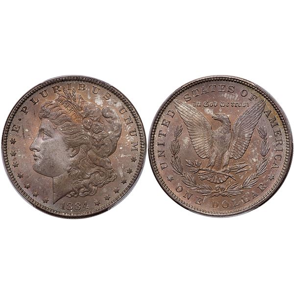 1884 Morgan Silver Dollar PCGS MS65
