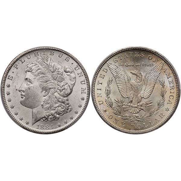 1884-CC VAM-5 Morgan Silver Dollar PCGS MS63