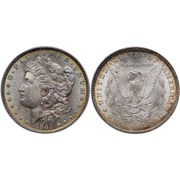 1884-O Morgan Silver Dollar ICG MS65+