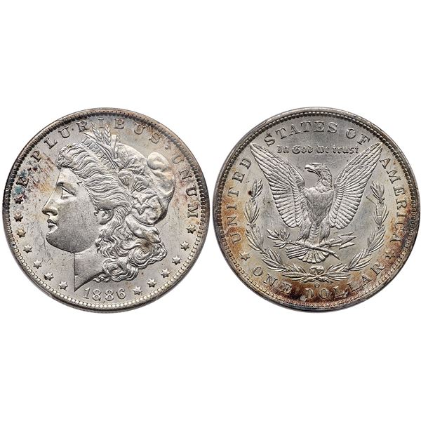 1886-O VAM-16A Morgan Silver Dollar PCGS AU58