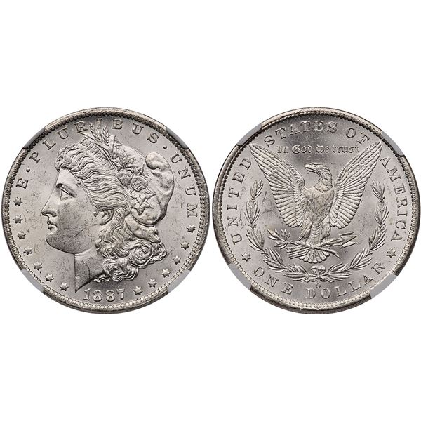 1887-O Morgan Silver Dollar NGC MS 62