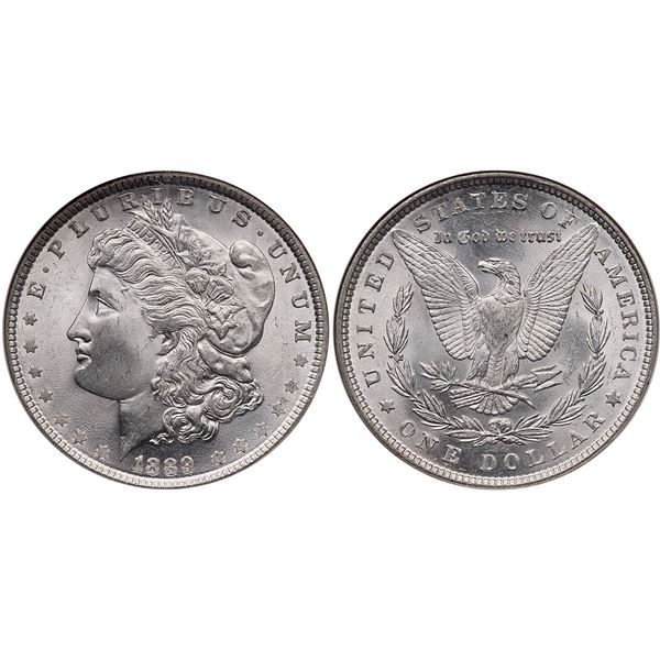 1889 Morgan Silver Dollar NGC MS65