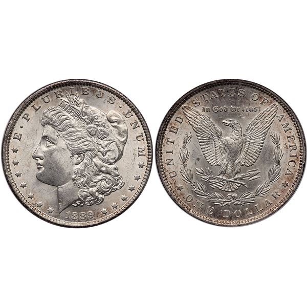1889 VAM-19A TOP-100 Morgan Silver Dollar ICG MS62